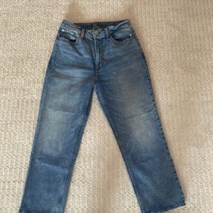 Abercrombie ultra high rise straight jeans